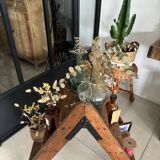 Old vintage wooden stepladder