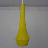 Yellow Teardrop Glass Ceiling Lamp from Holmegaard, Denmark, 1960s