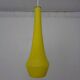 Yellow Teardrop Glass Ceiling Lamp from Holmegaard, Denmark, 1960s