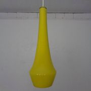 Yellow Teardrop Glass Ceiling Lamp from Holmegaard, Denmark, 1960s
