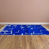 Berber rug in pure wool, handmade, 250x150 cm, made in Morocco.