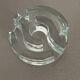 Glass tea light holder