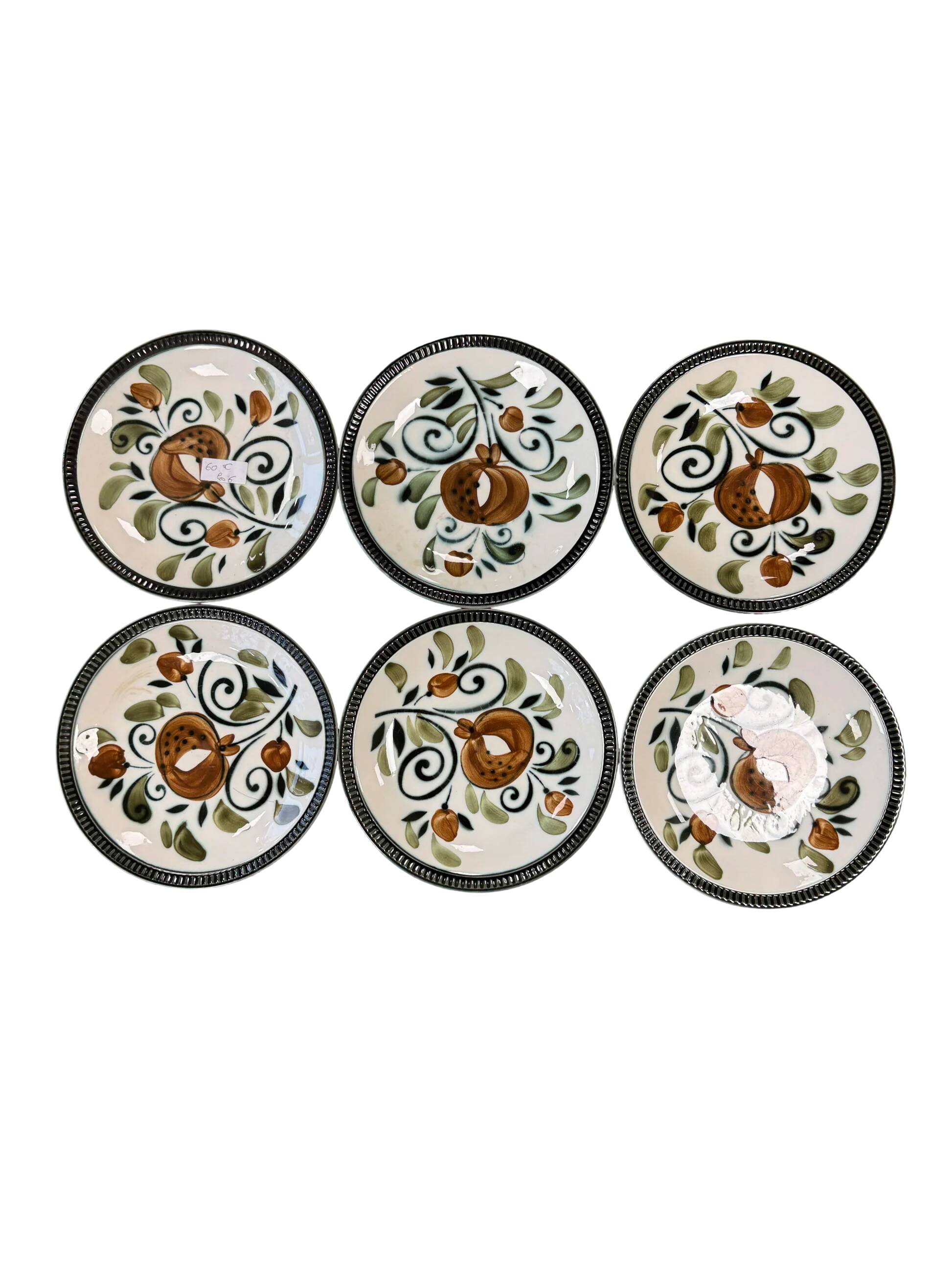 Boch La Louvière patterned plates