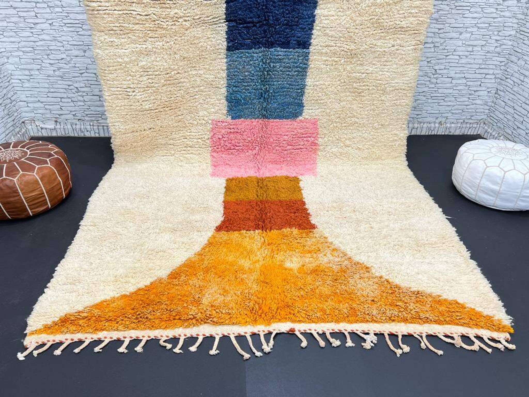 Tapis marocain artisanal fait main 3x2 m