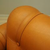 Set of orange armchairs, Space Age design, 1960s, production: Italy