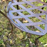 Garden chairs, wrought iron