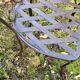 Chaises de jardin, fer forgé