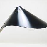 1950s Cosack Cobra black desk or table lamp in brass, mid-century, Stilnovo style.