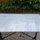 Bistro table in white Carrara marble and cast iron