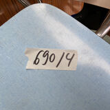 Set of 4 mismatched formica chairs 60s