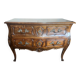 Commode de style louis XV , bois naturel