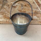 Old christofle ice bucket silver metal cooler + handle france #b210