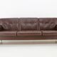 Design Leather Folding Sofa by Arch. Spicka, 1970s, Czechoslovakia