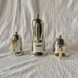 Kontessa VEV Vigano 4-cup Italian coffee maker with sugar bowl and milk jug - 18/10 stainless steel