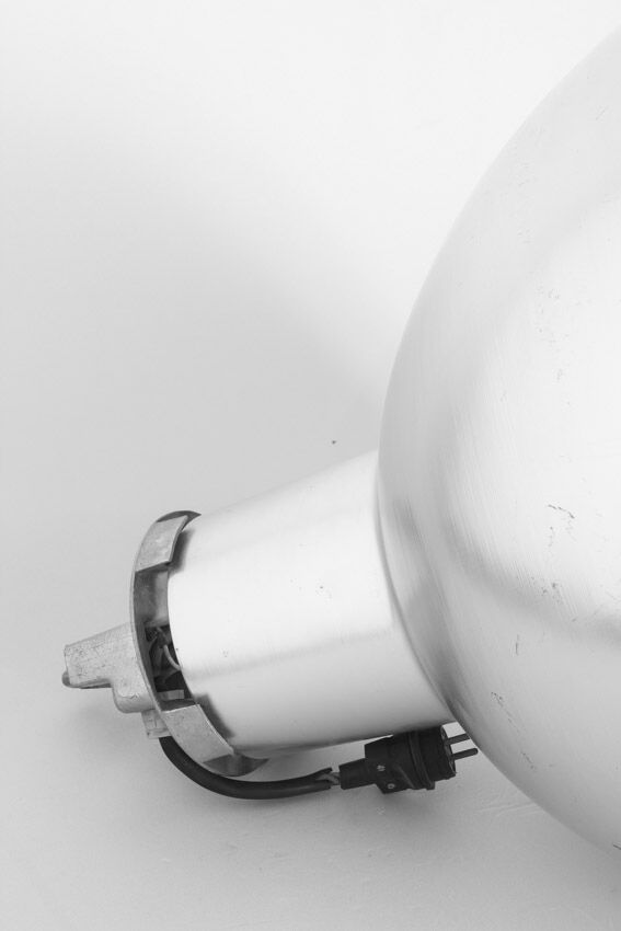 Vintage industrial aluminum ceiling lamp Mazda (Philips) Holland 1980