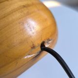 Solid wood ball lamp