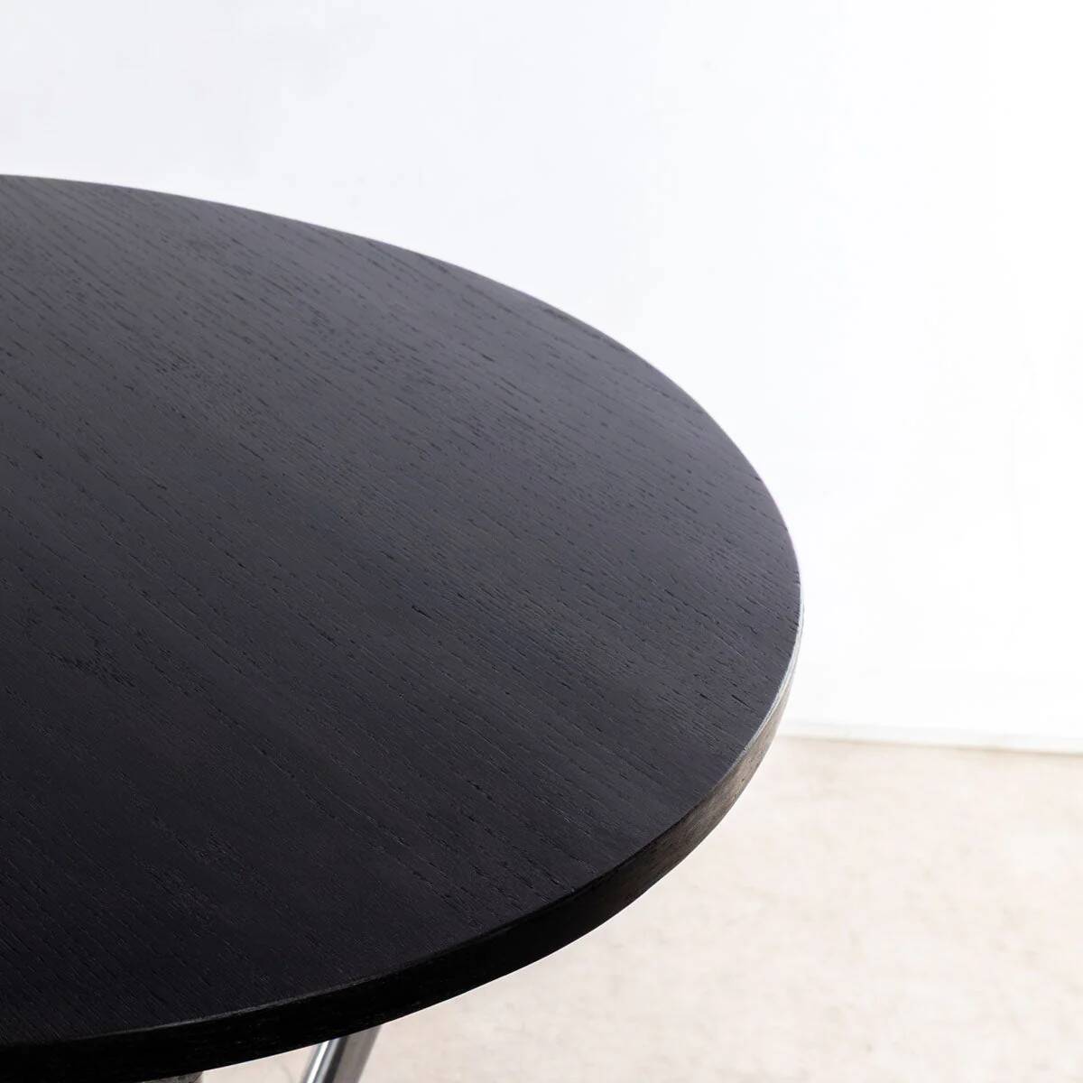 1930s Bauhaus Side Table, Chrome-Plated Steel Tube