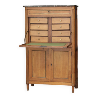 18th century filing secretary in blond cherry