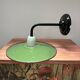 Vintage enamelled sheet metal wall light