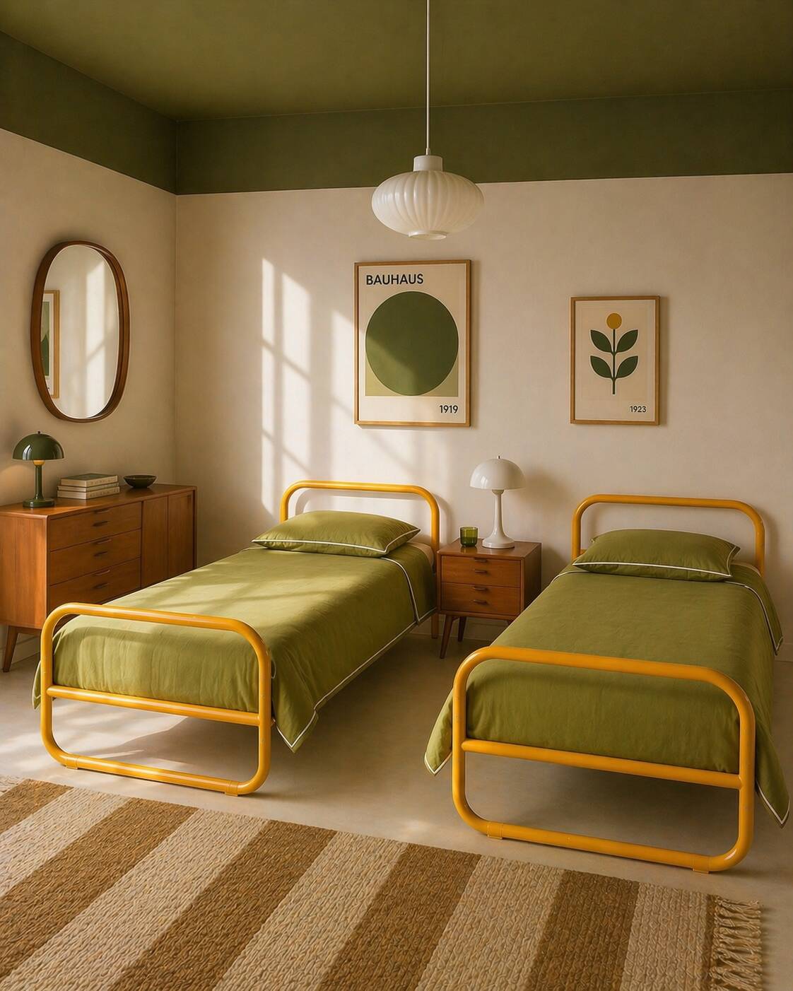 Pair of metal beds Marc Berthier collection Twenty Tube 1972