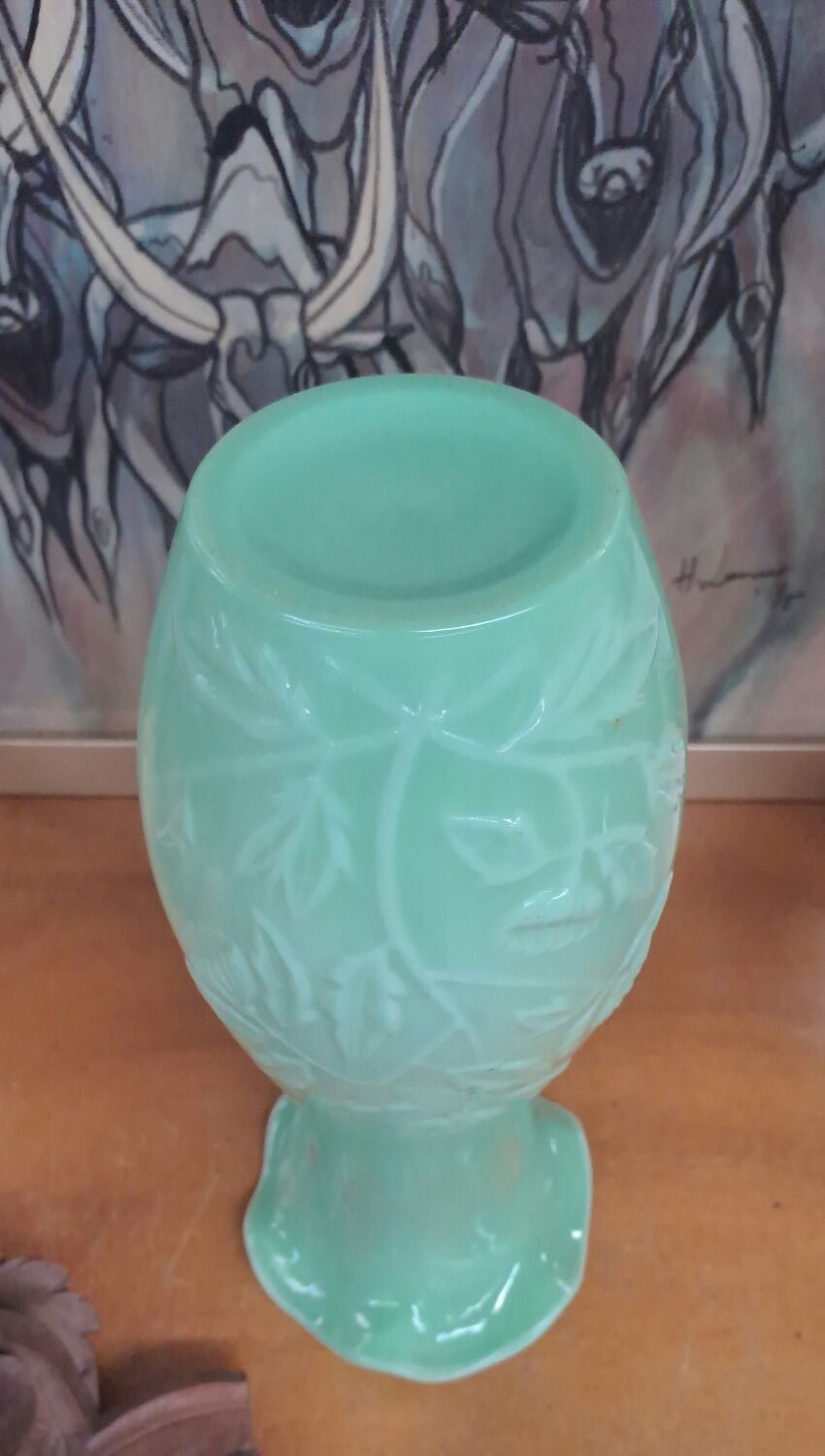 Fair opaline vase
