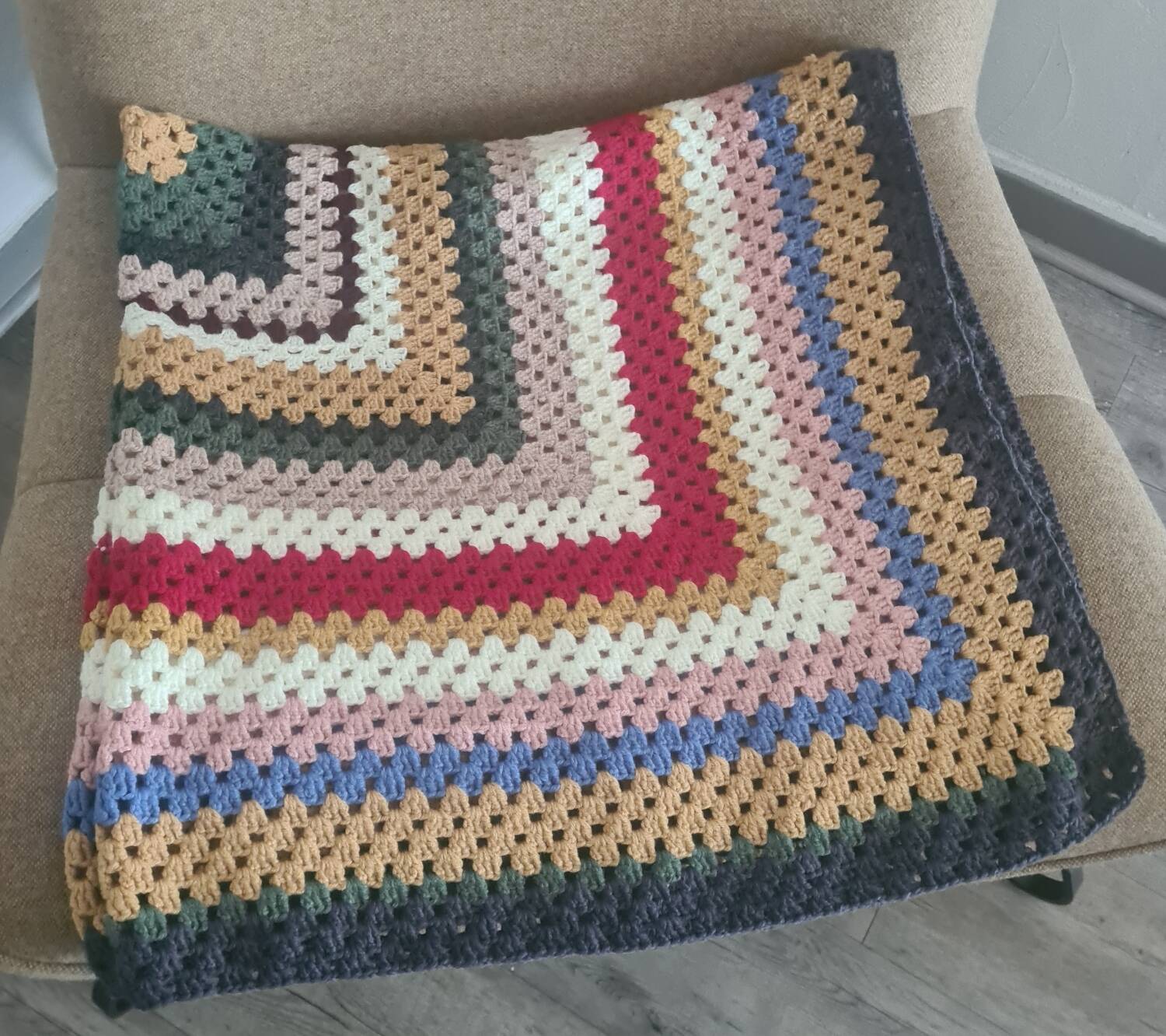 Vintage crocheted blanket
