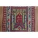 1970s Vintage Turkish Oushak Handmade Wool Cotton Pink Runner Rug 86x286