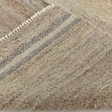 Brown & Cream Large Kilim Area Rug, 229x315Cm