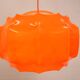Space age cocoon pendant lamp*** Ilka Plast Waldrode *** German design