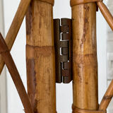 Vintage rattan and bamboo screen
