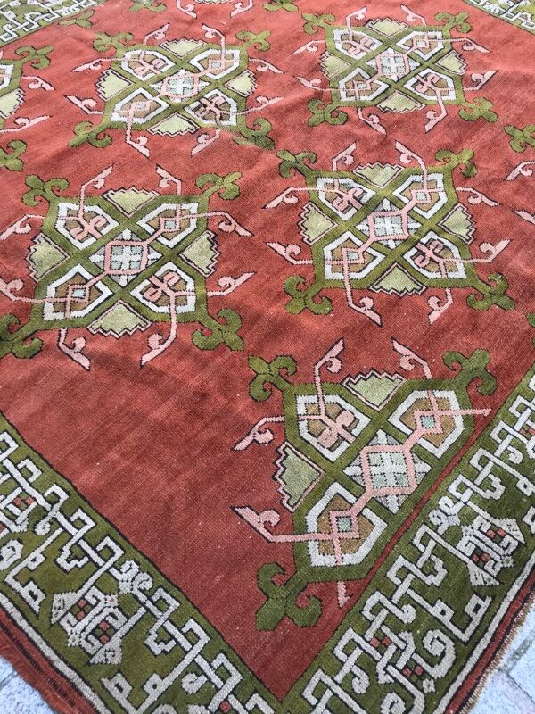 Old carpet decorative turkish 190 x 210 cm
