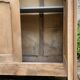 Armoire parisienne vitrée en bois brut, 1940