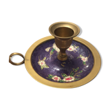 Floral brass chandelier