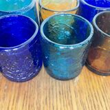 Lot de 10 verres soufflés bouche – Artisanat contemporain français – Multic