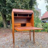 Louis XV Style Walnut Cabinet Secretary