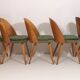 Ensemble de 4 chaises à manger par Antonín Šuman, années 1960