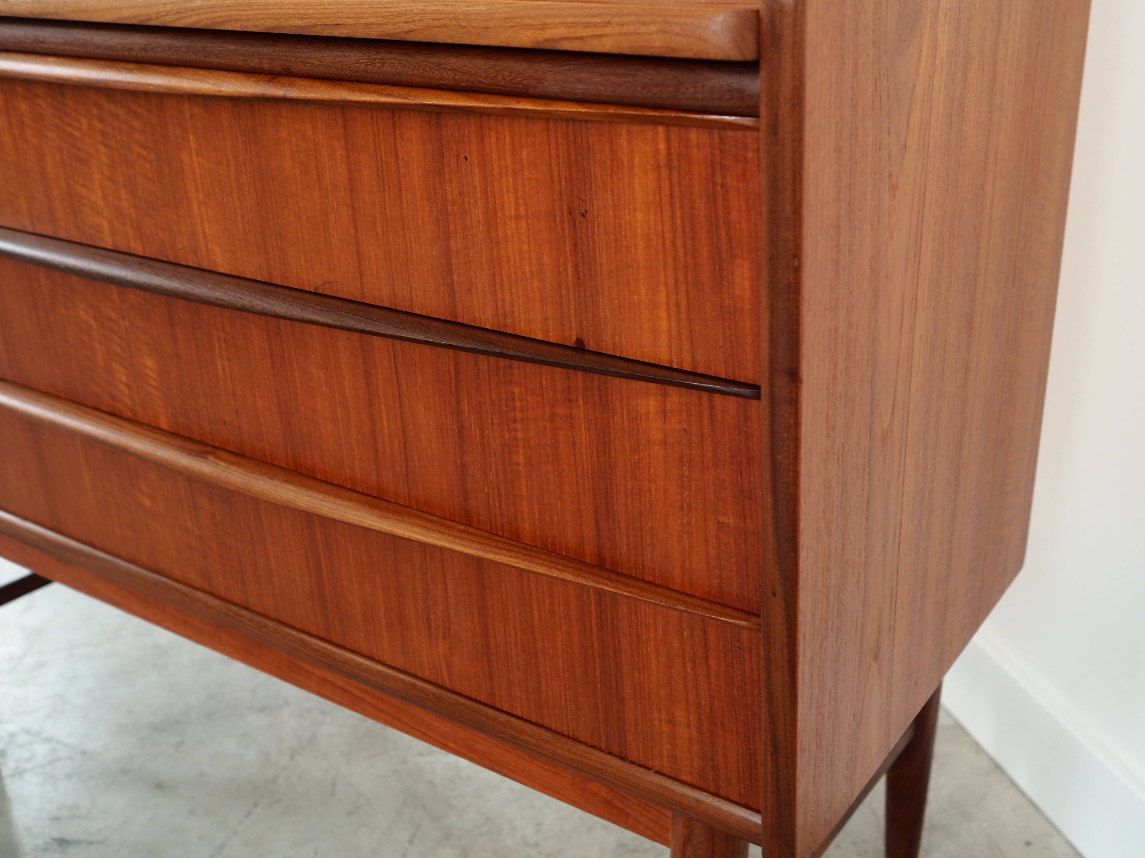 Teak secretary, Danish design, 1970s, production: Denmark