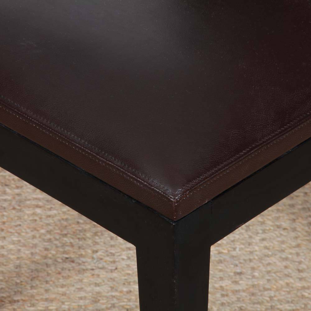 Set of 4 Archipel chairs in leather by Christian Liaigre, 1994