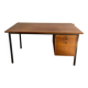 Teak and steel desk