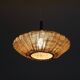 Danish cocoon suspension in teak and canvas 1950