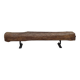 Brutalist oak bench