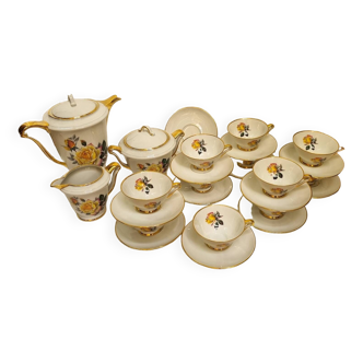 Coffee service, art porcelain, Limoges 1970