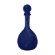 Bouteille flacon en verre teinté bleu signé Biot
