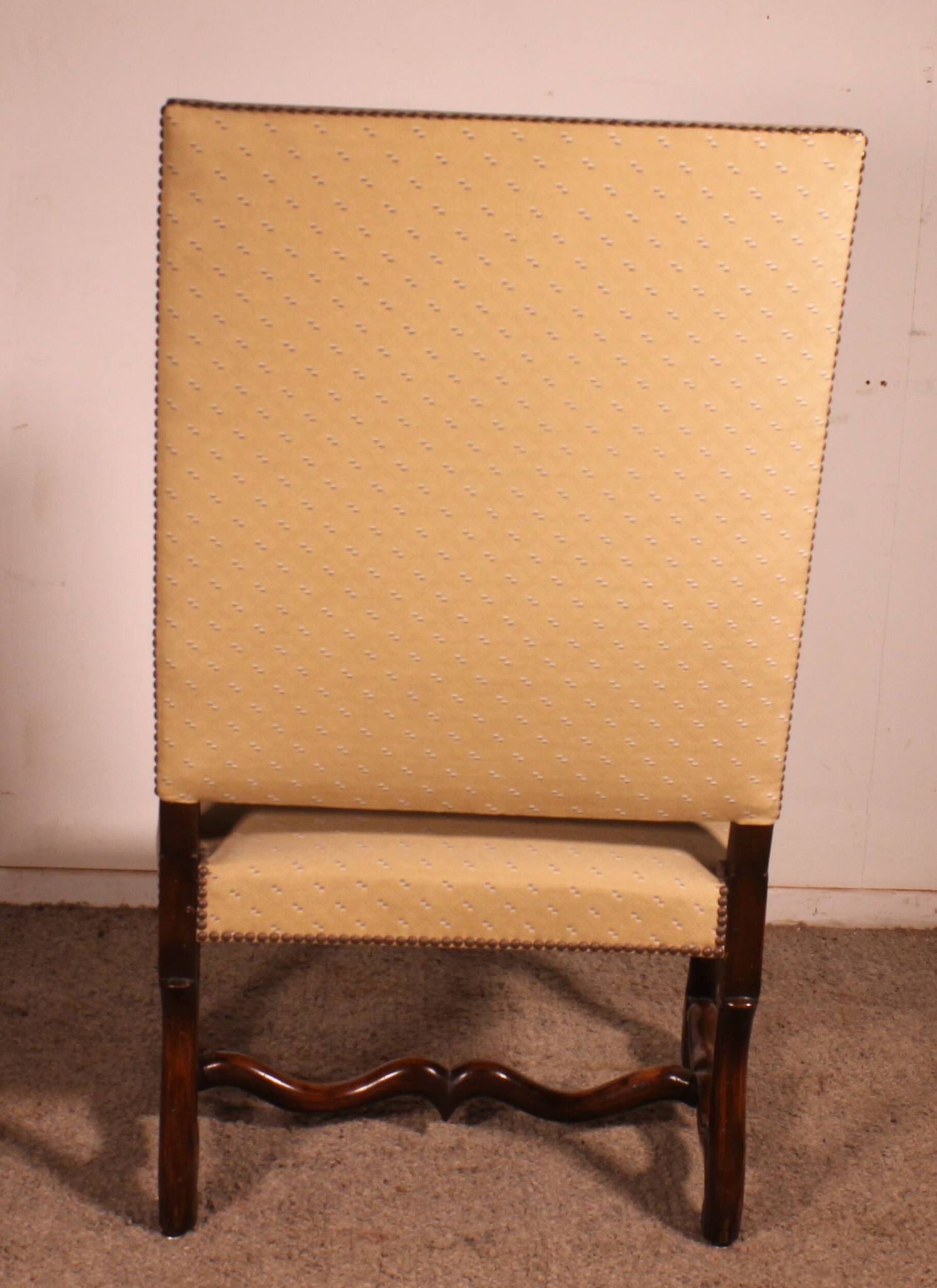 Louis XIV Style Armchairs in Sheep Bone in Walnut - 19th Century