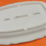 Polylobed serving dish rectangular in ceramic shape Décor 1900s