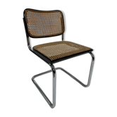 Cesca design chair b32 model in black and chrome