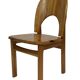 Vintage set of four pinewood chairs Rainer Daumiller minimalist design
