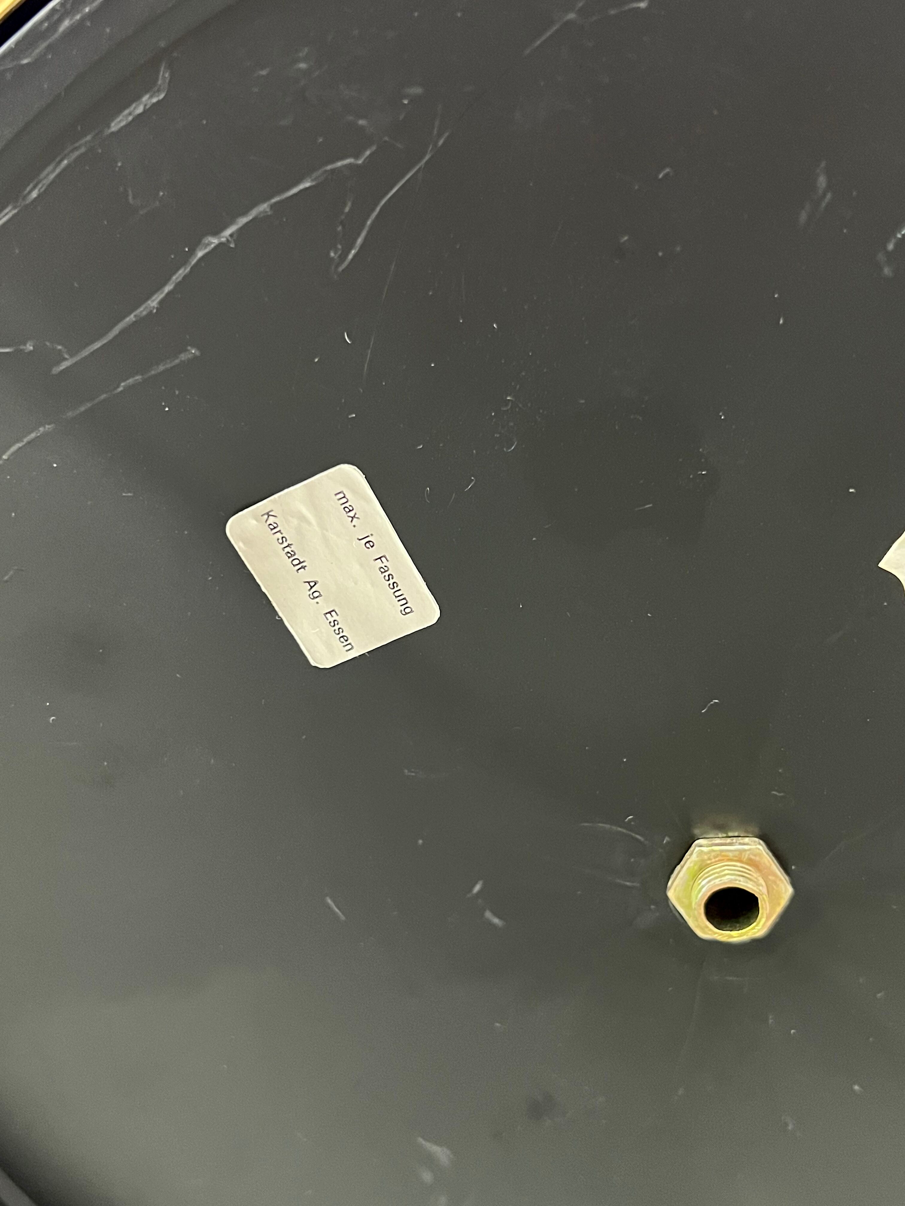 Floor lamp flower metal Design Hans Kögl Scandinavian vintage 5 burners