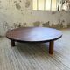 Table basse ronde tripode années 50