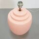 Large Pink Ceramic Table Lamp from Kostka, France, 1970s